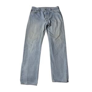 Vintage 90s Levi's 501 Button Fly Straight Leg Jeans 36X34